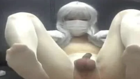 Chinese Crossdresser Cosplayer Trap Mechine anal boned