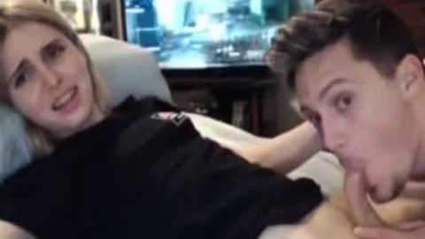 blond tgirl gets Sucked By Her Boyfriend