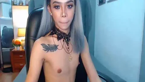 gorgeous Petite asian Trans On web camera