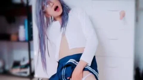 oriental Crossdresser Masturbate Afterschool CuteAsianSiss