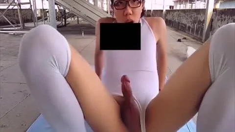 nasty Japanese teen tranny Self Facial