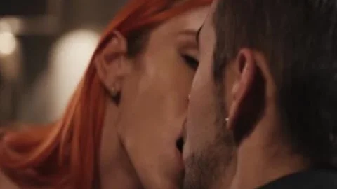 busty Redheaded Caucasian Tbabe Aspen Brooks bangs Her chap Dante