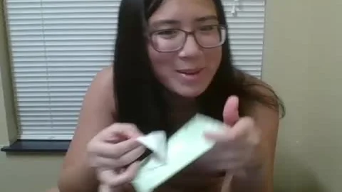 dirty asian-american TS Cums On web camera