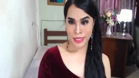 Pinay Beauty ladyboy wild weenie handjob