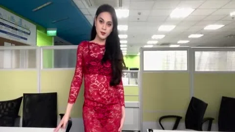 Mel Cross - Little Red costume Life As A Crossdresser Ladyboy