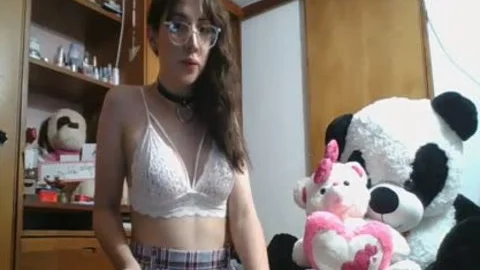 nice-looking young Colombian ladyman ( Camgirl ) jerking off, Playing mambos, Moaning And Cumming For Daddy - Angeles Del Mar